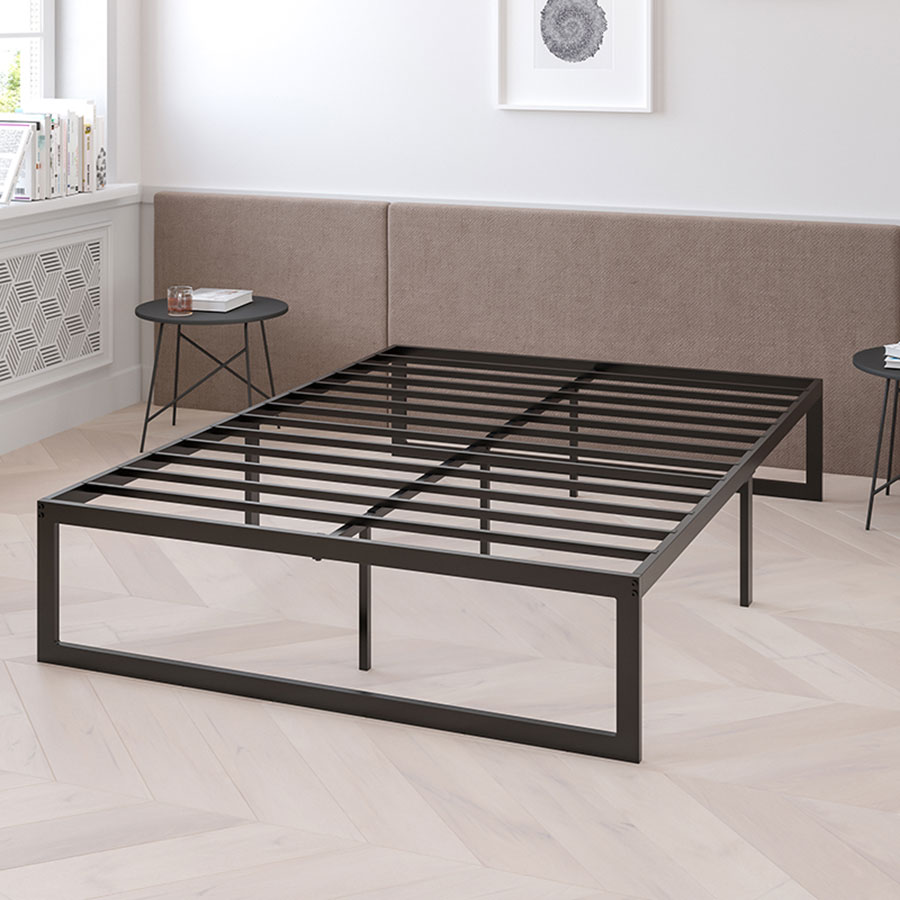 14 Inch Metal Platform Bed Frame No